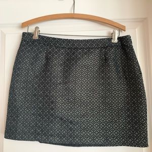 Gap Black Patterned Mini Skirt - size 6